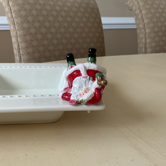Christmas Santa With Jingle Bells Platter Decoration - Tumbling 🔔 - Picture 2 of 6